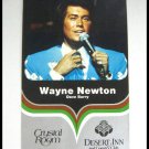 Wayne Newton Crystal Room Desert Inn Country Club Las Vegas Nevada Large Postcard 1960s