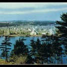 Mahone Bay Nova Scotia Canada Postcard Vintage 1950s
