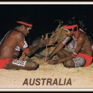 Australia Aborigines Performing The Ancient Art of Fire Making Large Postcard Vintage 1980s Australia Aborigines Performing The Ancient Art of Fire Making Large Postcard Vintage 1980s