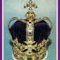 St. Edward's Crown of England King Charles II Postcard Vintage 1967