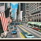 Chicago Pictorial Postcard Plus Pocket Map Guide Junction of Americas Crossroads Vintage 1950s