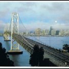 The San Francisco Skyline California Oakland Bay Bridge Postcard Vintage 1976 The San Francisco Skyline California Oakland Bay Bridge Postcard Vintage 1976