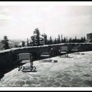 Front Terrace Timberline Lodge Oregon Postcard Vintage 1940s