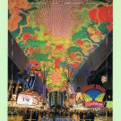 William Carr Collection Las Vegas Series Fremont Street Large Glossy Postcard Vintage 1980s