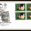 1973 Honoring George Gershwin Envelope Stamps First Day Cover Issue Vintage