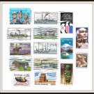 Mixed Lot of 15 United States USA Commemorative Postage Stamps Vintage 1989 Mixed Lot of 15 United States USA Commemorative Postage Stamps Vintage 1989