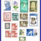 16 Worldwide Postage Stamps Belgium Jamaica Romania Austria Soviet Union Japan Hungary Vintage