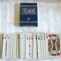 Red & White Playing Cards Full Deck Streamline Arrco Linen Finish Made in USA Vintage
