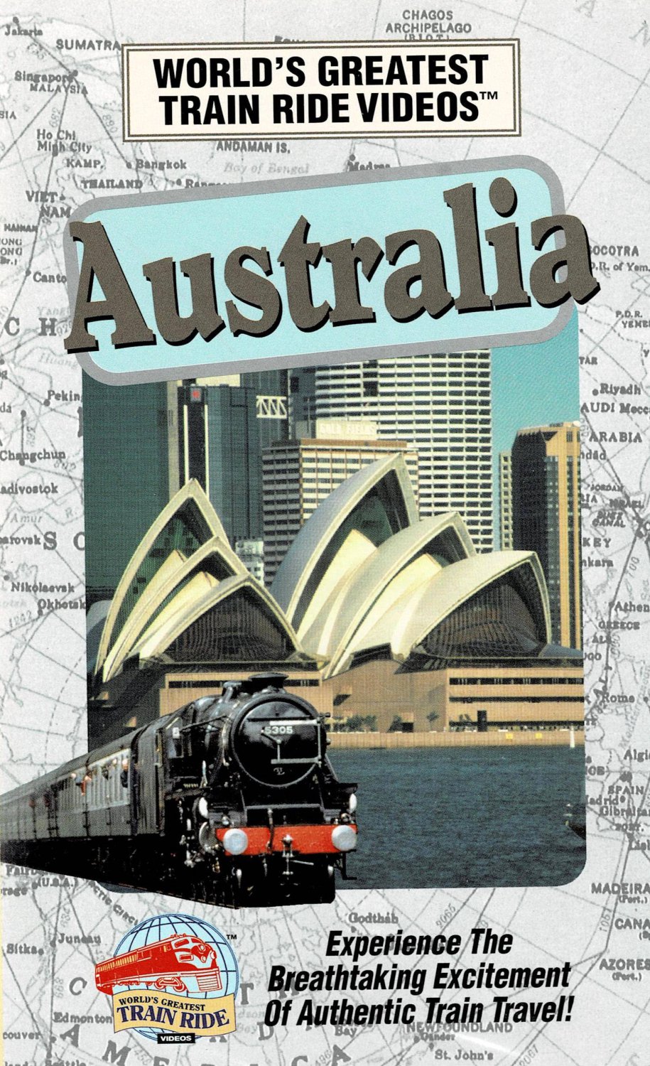 World's Greatest Train Ride Videos Australia VHS Video Documentary Authentic Train Travel