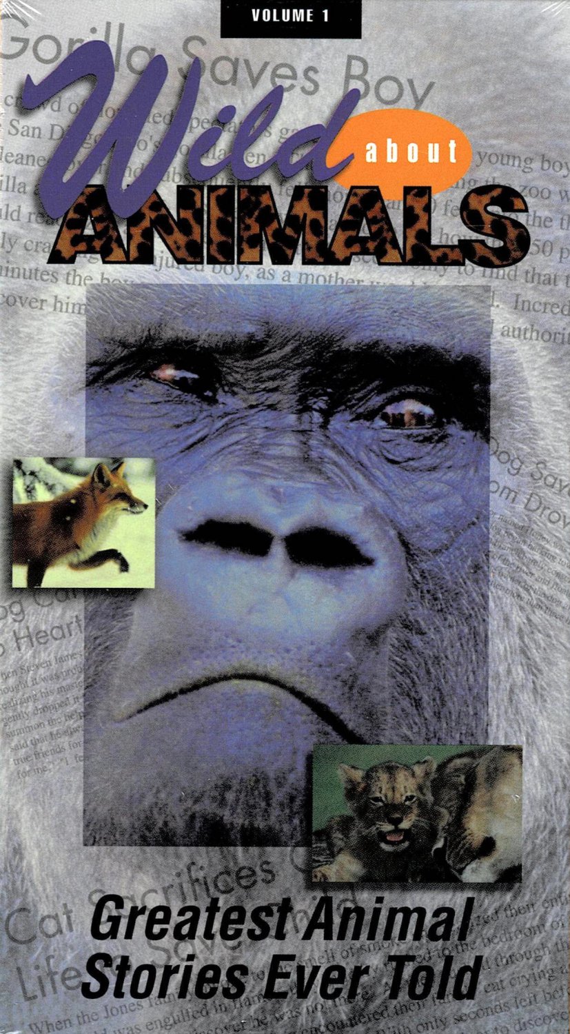 Wild About Animals Volume 1 Documentary Greatest Animal Stories Ever Told  VHS Video NEW