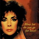The Driver's Seat Movie Elizabeth Taylor Andy Warhol How Far Do You Go For Love VHS Video NEW