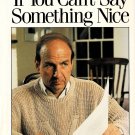 If You Can't Say Something Nice By Calvin Trillin Hardcover Book 1987