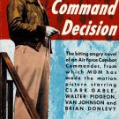 Command Decision By William Wister Haines Clark Gable Cover Paperback Book Vintage 1949