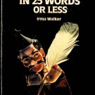 Murder in 25 Words or Less By Irma Walker Paperback Book Vintage 1982 Murder in 25 Words or Less By Irma Walker Paperback Book Vintage 1982