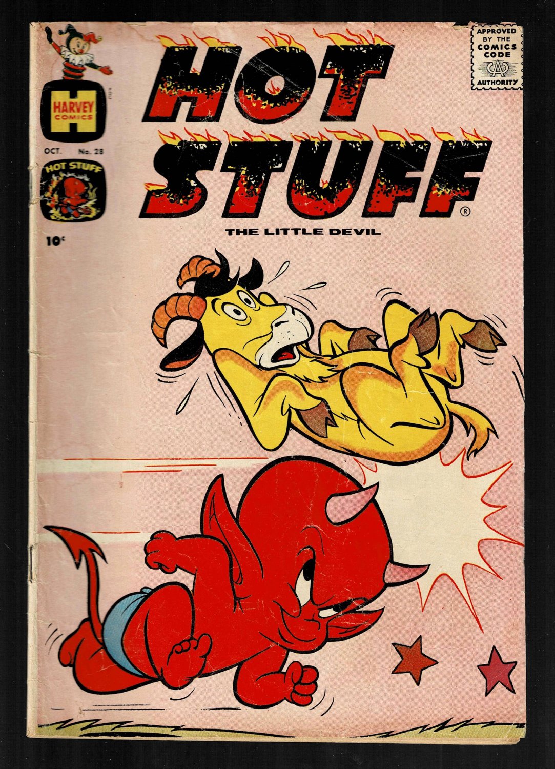 Hot Stuff The Little Devil No. 28 October Comic Book Vintage 1960