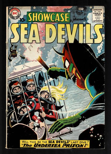 Showcase Presents Sea Devils October No. 28 Comic Book Vintage 1960