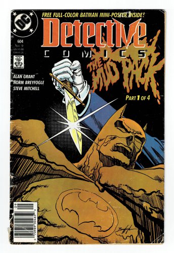 Detective Comics The Mud Pack 604 No. 9 Comic Book Vintage 1989
