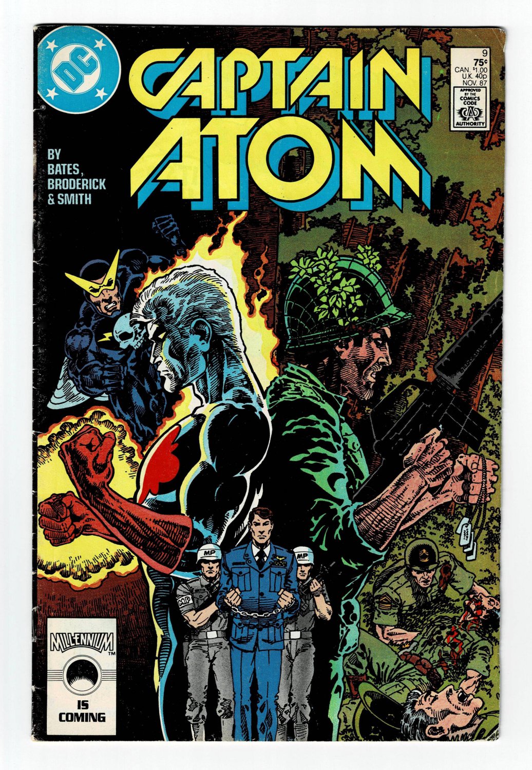 Captain Atom No. 9 November DC Comic Book Vintage 1987