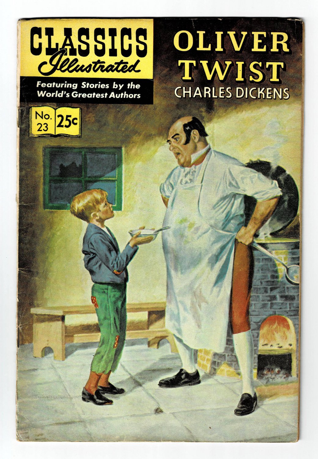 Oliver Twist No Classics Illustrated Comic Book Vintage