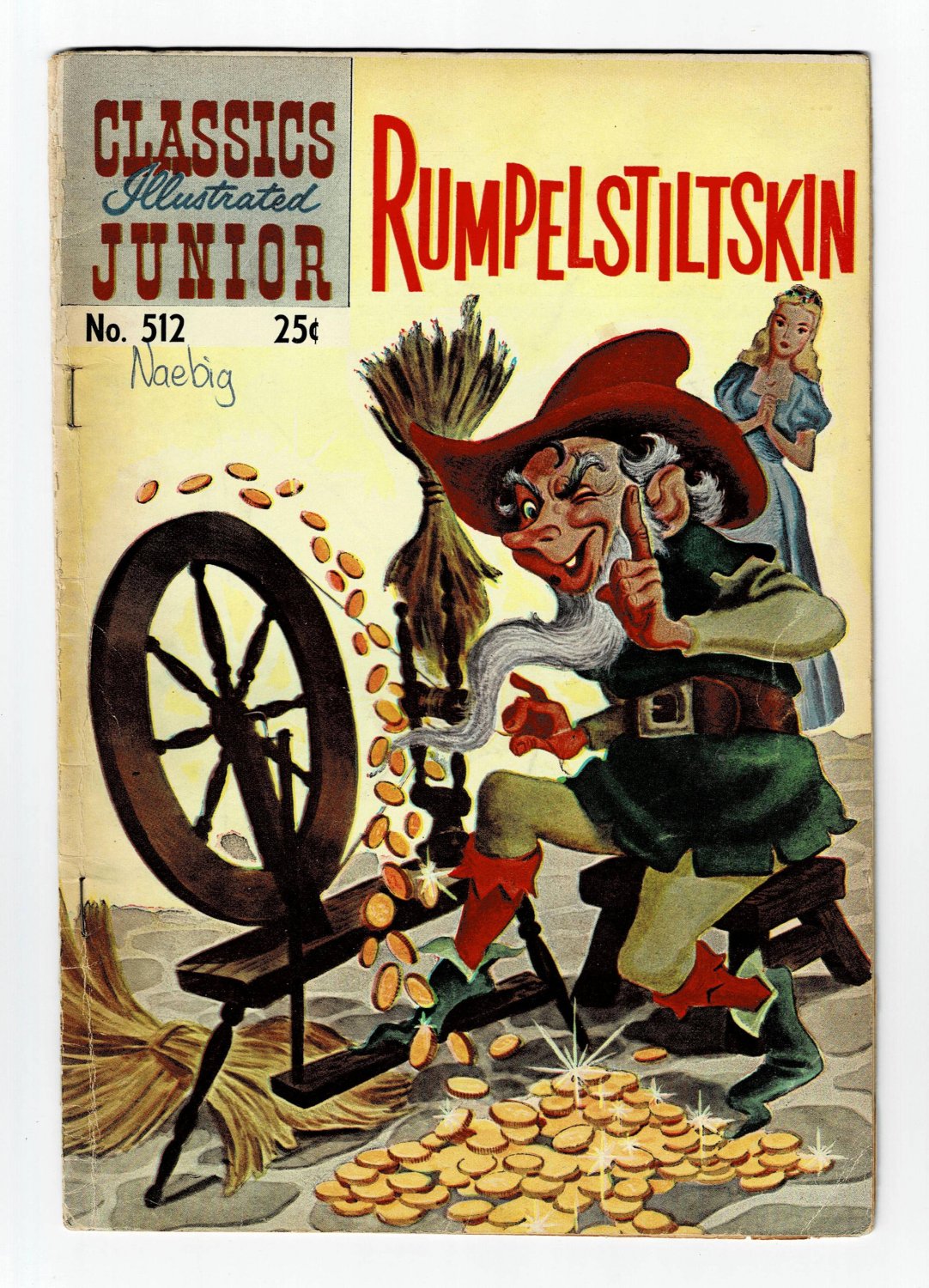 Rumpelstiltskin No. 512 Classics Illustrated Junior Comic Book Vintage 1969
