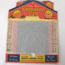 Little Red Schoolhouse Slate Toy Write Draw Play Vintage 1950s