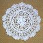 White Handcrafted Crocheted Doily 10" Vintage Doilies 1950s