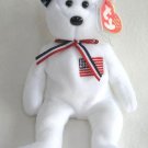 America Bear Ty Beanie Baby Dedication To September 11th Retired 2002