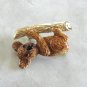 Tan Enamel Koala Bear Brooch Pin By Designer Gerrys Vintage Jewelry 1970s
