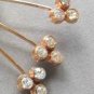 Large Jelly Belly Cabochon Rhinestone Bow Brooch Pin Vintage Jewelry 1950s