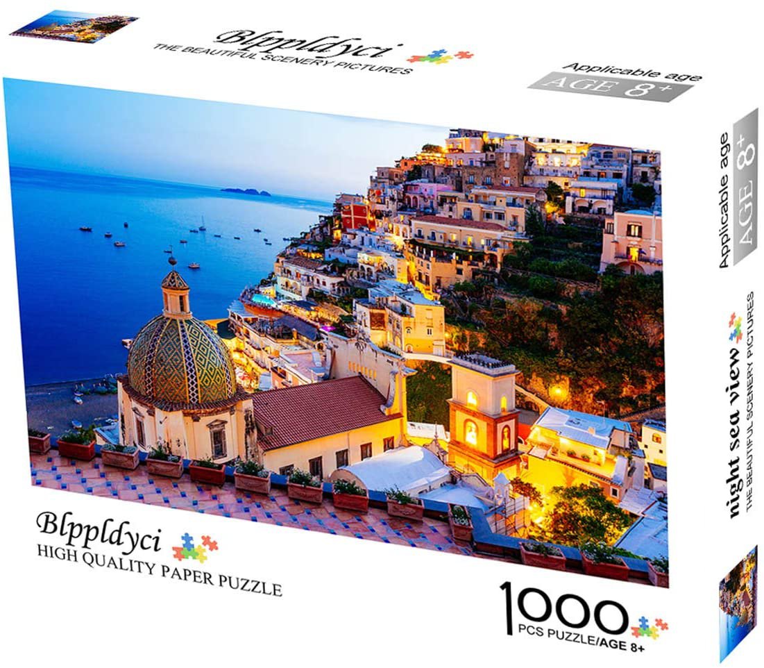 Positano Italy Night Sea View Jigsaw Puzzle 1000 Piece 28x20 Includes ...