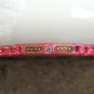 Fancy Pink Rhinestone Bangle Bracelet Kids Vintage Jewelry 1980s