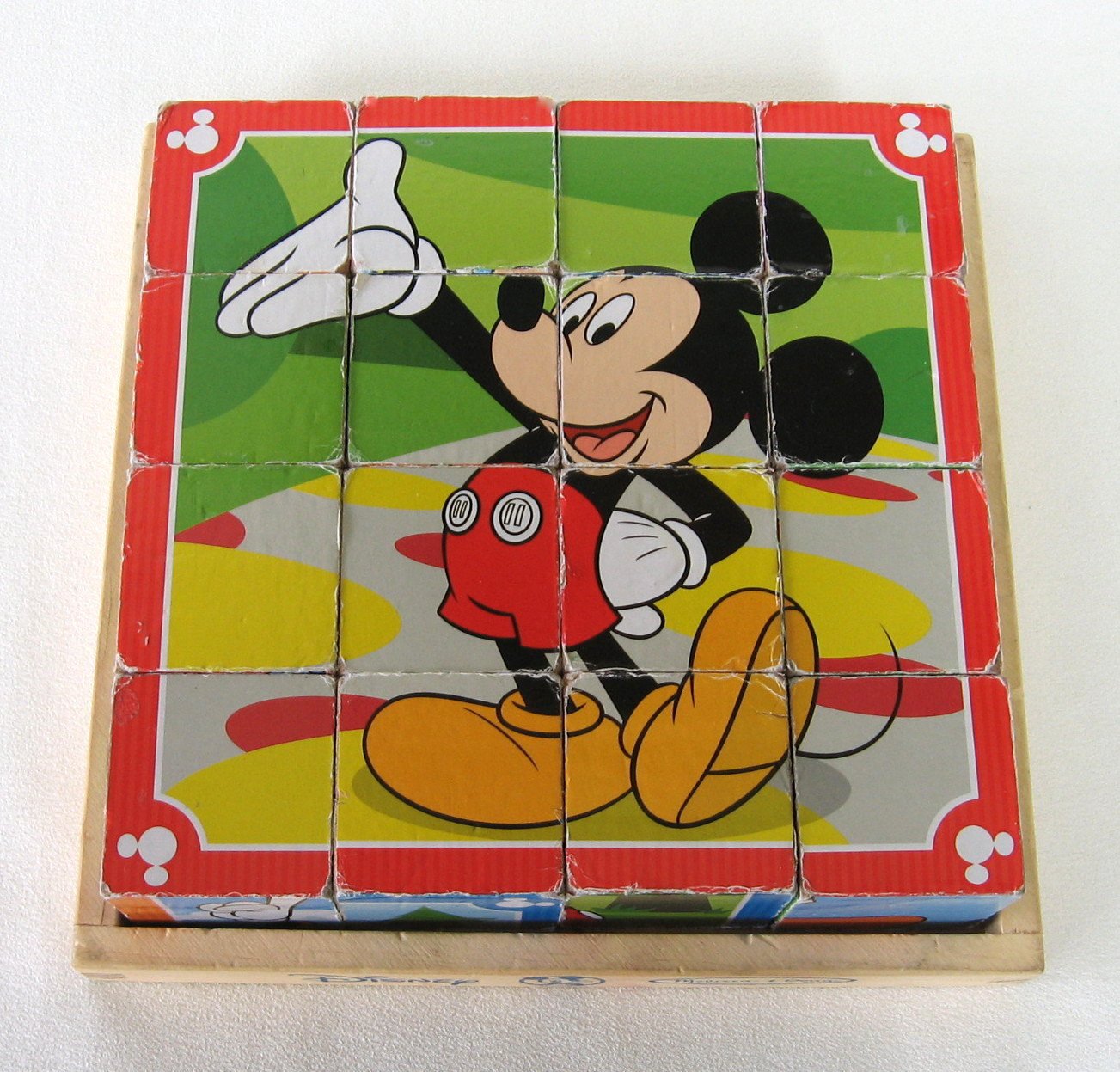 Disney Melissa & Doug Mickey Mouse Clubhouse Wooden Cube Puzzle Ages 3 ...