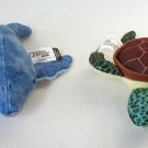 National Geographic Kids Green Sea Turtle & Humpback Whale Stuffed Figure Toys McDonalds 2018