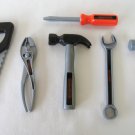 6 Piece Pretend Toy Tool Set By Black and Decker Junior Hammer Saw Screwdriver Wrench Pliers