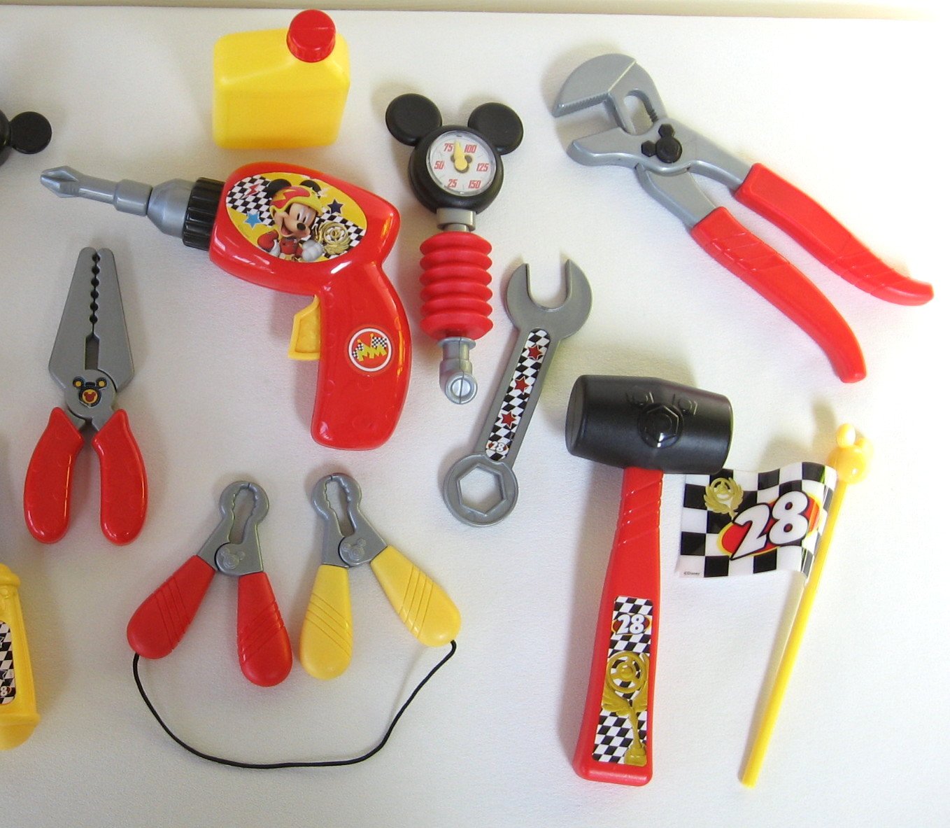 Disney Mickey Mouse Roadster Pit Crew Tool Set Pretend Toys Large 82