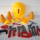 33 Piece Tool Quality Toddler Toy Tool Set Construction Hardhat Hand Saw Wrench Pliers