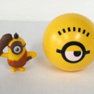Minions The Rise of Gru Yellow Ball Toy & Caveman with Club 2019 McDonalds
