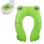 Kids Toddler Portable Green Frog Travel Toilet Potty Seat Pad Foldable