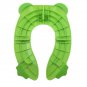 Kids Toddler Portable Green Frog Travel Toilet Potty Seat Pad Foldable