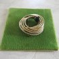 Jade Gemstone Brooch Pin By Designer Danecraft 12kt Gold Vintage Jewelry 1950s