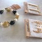Pearl Bracelet 2 Pair Pierced Earrings 3 Pieces Designer Marvella Vintage Jewelry