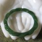 Fancy Green Bangle Bracelet Retro Vintage Jewelry 1960s