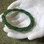 Fancy Green Bangle Bracelet Retro Vintage Jewelry 1960s