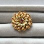 Multi Colored Red Blue Pearl Stone Brooch Pin Vintage Jewelry 1960s