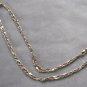 Fancy Long Gold Link Necklace & 4 Pair Pierced Earrings 5 Pieces Sears Vintage Jewelry