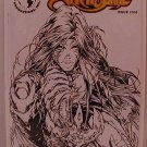 WITCHBLADE #103 BLACK AND WHITE TURNER D-TRON VARIANT COVER  NM