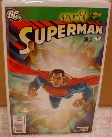 SUPERMAN #681 NM (2008)"VARIANT COVER" "NEW KRYPTON"