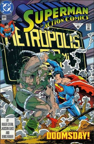 ACTION COMICS #684 VF/NM  **DOOMSDAY**