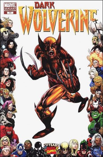 DARK WOLVERINE #77 NM (2009)70TH ANNIVERSARY FRAME COVER VARIANT