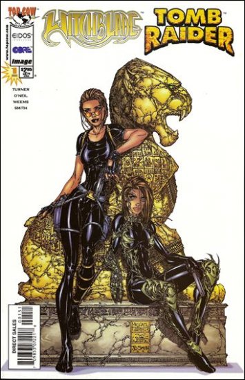 WITCHBLADE TOMB RAIDER #1 NM  MICHAEL TURNER COVER